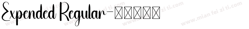 Expended Regular字体转换